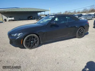 2025 BMW 4 Series 430i with VIN WBA33DB0XSCT87003, listed as a Copart auction lot 46817165 with 7,297 mi miles and Clean Title. Bid and sale history available at carsss.com. Image 1.