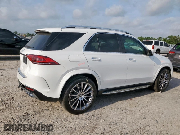 2022 Mercedes-Benz GLE 350 with VIN 4JGFB4JB2NA614931, listed as a Copart auction lot 57523185 with 51,340 mi miles and Salvage title. Bid and sale history available at DreamBid. Image 3.
