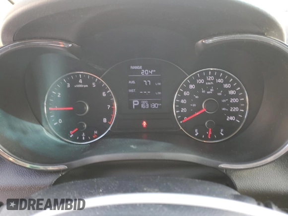 2015 Kia Forte LX with VIN KNAFX4A64F5405545, listed as a Copart auction lot 87821285 with 163,130 mi miles and Salvage Title. Bid and sale history available at DreamBid. Image 9.