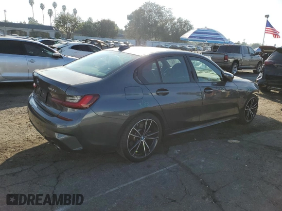 2022 BMW 3 Series 330e with VIN 3MW5P7J04N8C53017, listed as a Copart auction lot 84180844 with 17,001 mi miles and Salvage Title. Bid and sale history available at carsss.com. Image 3.