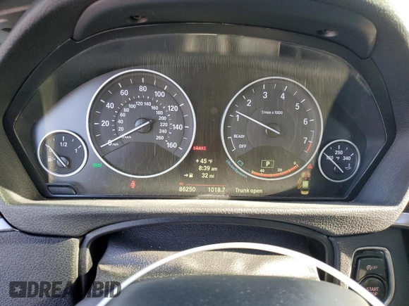 2014 BMW 3 Series 328i xDrive with VIN WBA3B5C52EP543910, listed as a Copart auction lot 48476865 with 86,250 mi miles and Salvage Title. Bid and sale history available at carsss.com. Image 9.