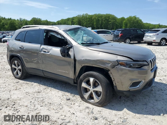 2020 Jeep Cherokee Limited with VIN 1C4PJMDX6LD617135, listed as a Copart auction lot 59088015 with 63,147 mi miles and Salvage title. Bid and sale history available at DreamBid. Image 4.