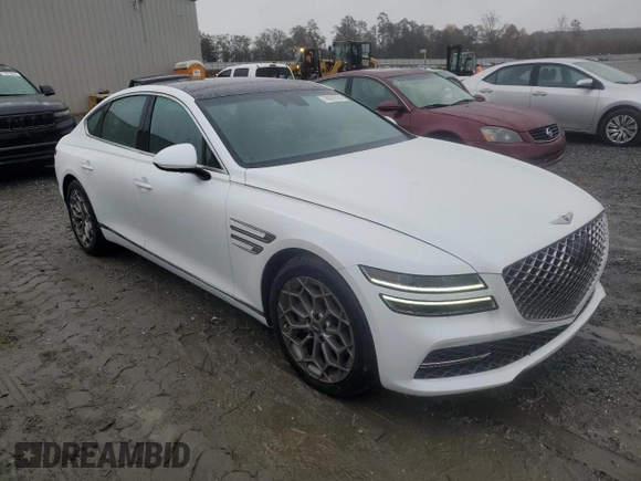 2024 Genesis G80 2.5T z VIN KMTGB4SC5RU227361, wystawiony jako Copart lot #78839324 z przebiegiem 2 169 mil mil oraz Czysty tytuł • Clean title. Historia ofert i sprzedaży dostępna na DreamBid. Obrazek 1.