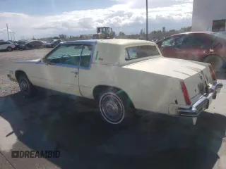 1984 Cadillac Eldorado z VIN 1G6AL578XEE621800, wystawiony jako Copart lot #72058714 z przebiegiem 50 757 mil mil oraz Tytuł czysty. Historia ofert i sprzedaży dostępna na DreamBid. Obrazek 2.