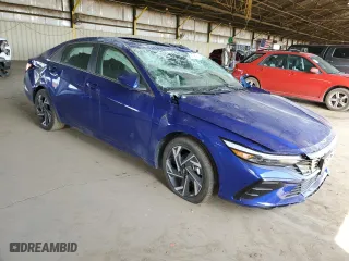 2025 Hyundai Elantra SEL Convenience with VIN KMHLS4DGXSU890309, listed as a Copart auction lot 51437925 with 3,738 mi miles and Non Repairable. Bid and sale history available at carsss.com. Image 4.