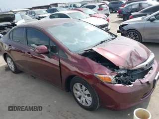2012 Honda Civic LX z VIN 19XFB2F54CE109964, wystawiony jako IAAI lot #41962588 z przebiegiem 132 618 mil mil oraz . Historia ofert i sprzedaży dostępna na DreamBid. Obrazek 1.