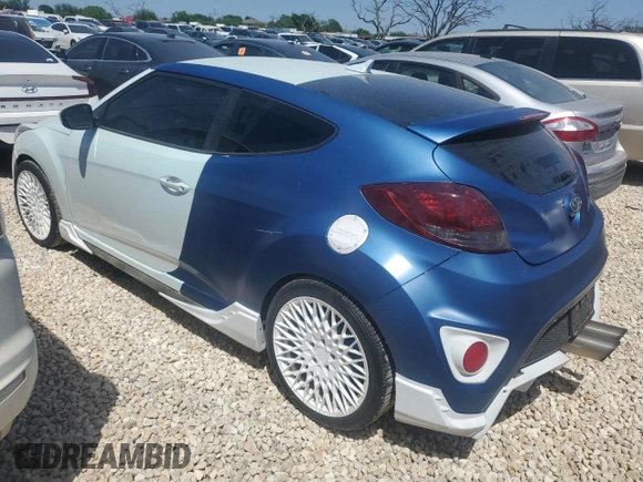 2016 Hyundai Veloster Turbo z VIN KMHTC6AEXGU261247, wystawiony jako Copart lot #52240215 z przebiegiem 137 238 mil mil oraz Czysty tytuł • Clean title. Historia ofert i sprzedaży dostępna na DreamBid. Obrazek 2.