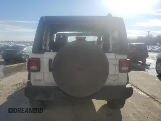 2022 Jeep Wrangler Sport with VIN 1C4HJXAGXNW200621, listed as a Copart auction lot 88113035 with 47,780 mi miles and Salvage Title. Bid and sale history available at DreamBid. Image 6.