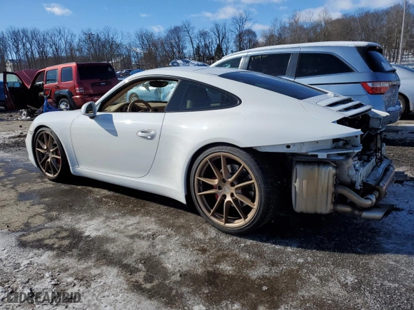 2012 Porsche 911 991 Carrera S with VIN WP0AB2A96CS120630, listed as a Copart auction lot 45580615 with 0 mi miles and Salvage Title. Bid and sale history available at carsss.com. Image 2.