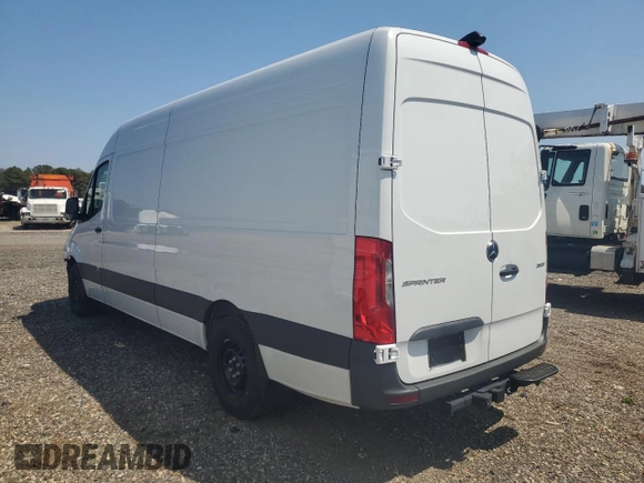 2025 Mercedes-Benz Sprinter Cargo with VIN W1Y4NCHY6SP753794, listed as a Copart auction lot 52648465 with 610 mi miles and Salvage Title. Bid and sale history available at carsss.com. Image 2.