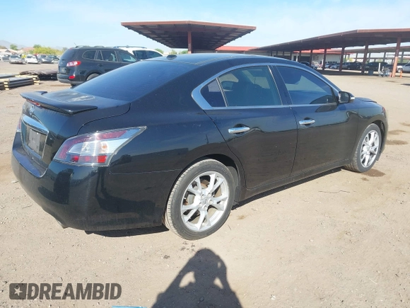 2012 Nissan Maxima SV with VIN 1N4AA5APXCC804261, listed as a IAAI auction lot 42176845 with 203,820 mi miles and . Bid and sale history available at DreamBid. Image 4.