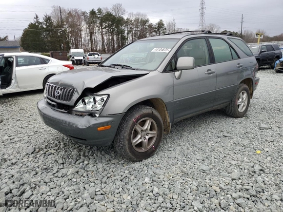 2003 Lexus RX 300 with VIN JTJGF10U130162386, listed as a Copart auction lot 44104875 with 88,669 mi miles and Salvage Title. Bid and sale history available at carsss.com. Image 1.