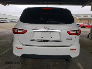 2014 Infiniti QX60 with VIN 5N1AL0MMXEC520183, listed as a Copart auction lot 61261955 with 108,691 mi miles and Salvage title. Bid and sale history available at DreamBid. Image 6.