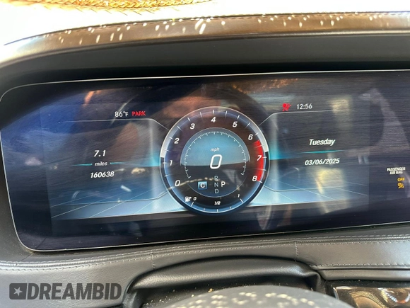 2018 Mercedes-Benz S 560 z VIN WDDUG8GB6JA386055, wystawiony jako Copart lot #59747675 z przebiegiem 160 638 mil mil oraz Czysty tytuł • Clean title. Historia ofert i sprzedaży dostępna na DreamBid. Obrazek 7.