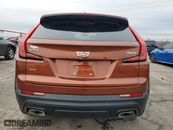 2019 Cadillac XT4 AWD Luxury with VIN 1GYFZBR42KF157525, listed as a Copart auction lot 85779424 with 19,982 mi miles and Salvage Title. Bid and sale history available at carsss.com. Image 6.