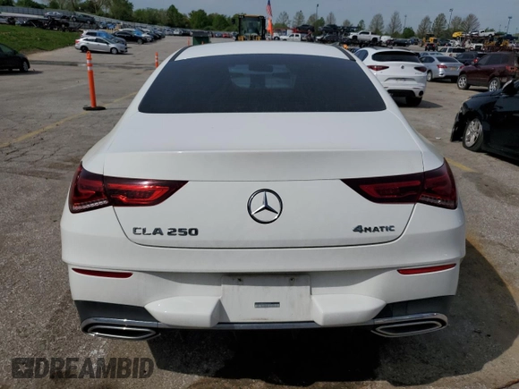 2022 Mercedes-Benz CLA 250 with VIN W1K5J4HB8NN299396, listed as a Copart auction lot 54053915 with 45,976 mi miles and Salvage Title. Bid and sale history available at DreamBid. Image 6.