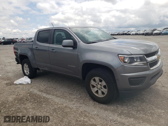 2020 Chevrolet Colorado 2WD Work Truck with VIN 1GCGSBEAXL1239348, listed as a Copart auction lot 58490295 with 66,665 mi miles and Salvage title. Bid and sale history available at DreamBid. Image 4.