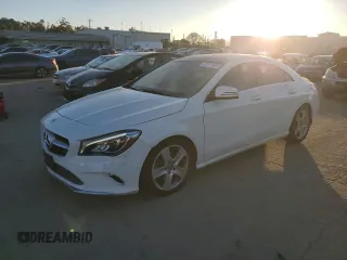 2018 Mercedes-Benz CLA 250 with VIN WDDSJ4EB1JN521455, listed as a Copart auction lot 82717064 with 64,218 mi miles and Salvage title. Bid and sale history available at DreamBid. Image 1.