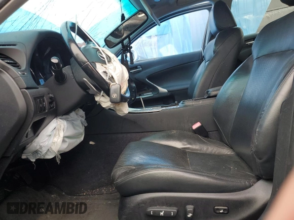 2013 Lexus IS with VIN JTHBE5C29D5031596, listed as a Copart auction lot 80973604 with 133,409 mi miles and Salvage Title. Bid and sale history available at carsss.com. Image 7.