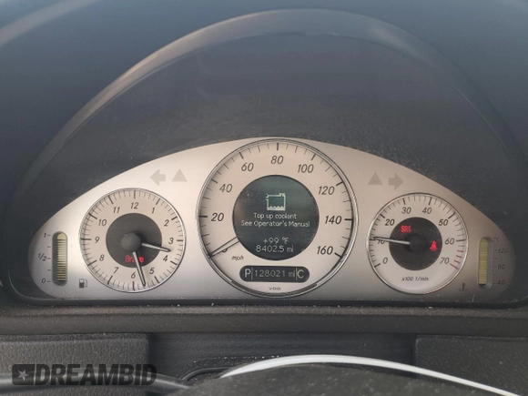 2007 Mercedes-Benz CLK 350 with VIN WDBTJ56H77F230404, listed as a Copart auction lot 65291925 with 128,021 mi miles and Salvage title. Bid and sale history available at DreamBid. Image 9.