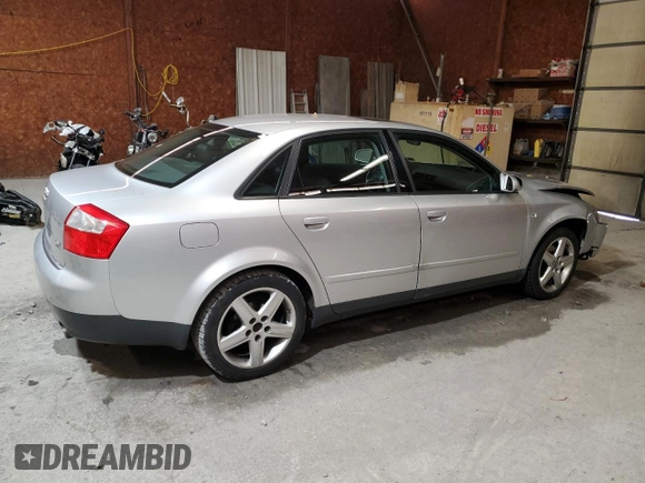 2003 Audi A4 1.8T with VIN WAULC68E63A357752, listed as a Copart auction lot 82393894 with 64,230 mi miles and Salvage Title. Bid and sale history available at carsss.com. Image 3.