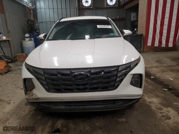 2022 Hyundai Tucson SEL with VIN 5NMJBCAEXNH036800, listed as a Copart auction lot 43848935 with NaN miles and Salvage Title. Bid and sale history available at carsss.com. Image 5.