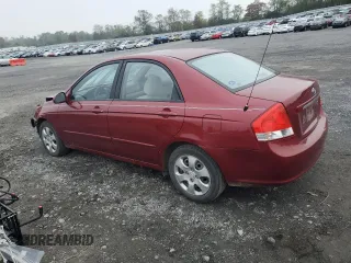 2007 Kia Spectra EX with VIN KNAFE121X75381938, listed as a Copart auction lot 74341004 with 118,890 mi miles and Salvage Title. Bid and sale history available at carsss.com. Image 2.