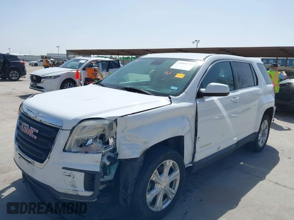 2017 GMC Terrain SLE with VIN 2GKALMEK4H6299190, listed as a IAAI auction lot 41808216 with 101,579 mi miles. Bid and sale history available at carsss.com. Image 2.