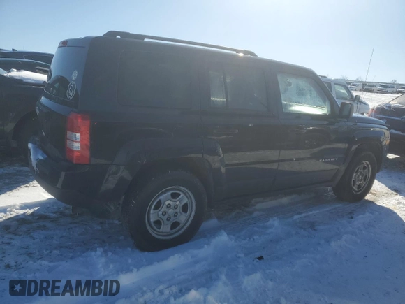 2016 Jeep Patriot Sport with VIN 1C4NJRBB7GD510130, listed as a Copart auction lot 46086455 with 162,248 mi miles and Salvage Title. Bid and sale history available at carsss.com. Image 3.