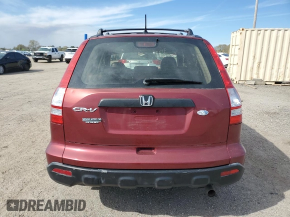 2007 Honda CR-V LX with VIN JHLRE383X7C075891, listed as a Copart auction lot 49651355 with 115,706 mi miles and Salvage Title. Bid and sale history available at carsss.com. Image 6.