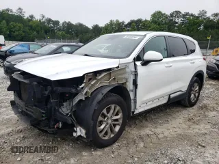 2019 Hyundai Santa Fe SE with VIN 5NMS2CAD2KH001241, listed as a Copart auction lot 58469295 with 111,853 mi miles and Salvage title. Bid and sale history available at DreamBid. Image 1.
