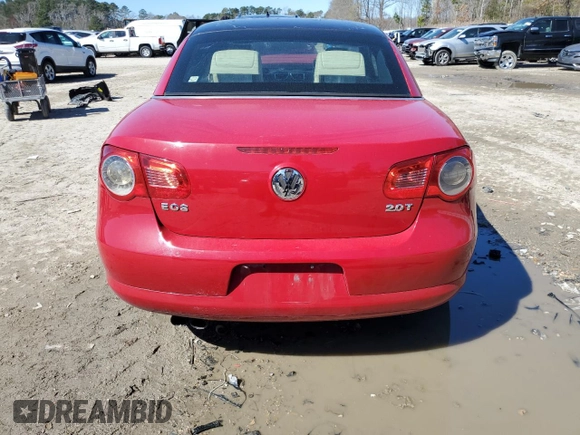 2009 Volkswagen Eos Komfort with VIN WVWBA71F59V018351, listed as a Copart auction lot 49498645 with 137,206 mi miles and Salvage Title. Bid and sale history available at DreamBid. Image 6.
