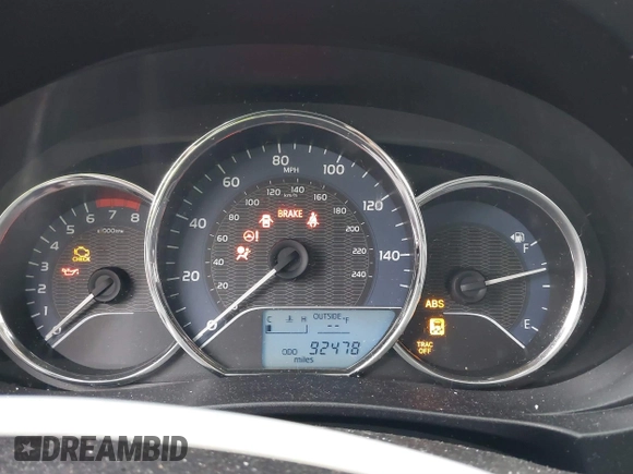 2015 Toyota Corolla L with VIN 2T1BURHE4FC445728, listed as a IAAI auction lot 41655297 with 92,478 mi miles and . Bid and sale history available at DreamBid. Image 7.