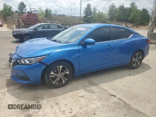 2021 Nissan Sentra SV z VIN 3N1AB8CV7MY305448, wystawiony jako Copart lot #54404395 z przebiegiem 77 088 mil mil oraz Szkoda całkowita • Salvage title. Historia ofert i sprzedaży dostępna na DreamBid. Obrazek 1.