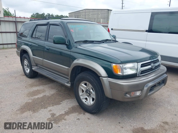 2000 Toyota 4Runner Limited with VIN JT3GN87RXY0163743, listed as a IAAI auction lot 42142809 with 185,320 mi miles and . Bid and sale history available at DreamBid. Image 1.