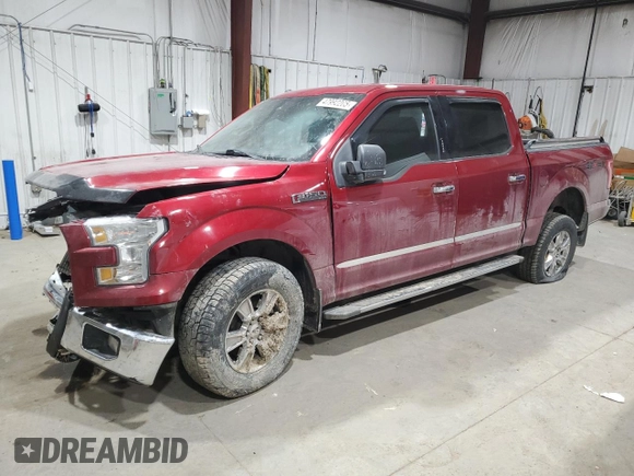 2016 Ford F-150 XLT with VIN 1FTEW1EF6GKD11714, listed as a Copart auction lot 47992265 with 90,462 mi miles and Salvage title. Bid and sale history available at DreamBid. Image 1.