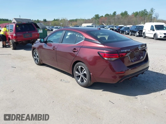 2020 Nissan Sentra SV z VIN 3N1AB8CV3LY282894, wystawiony jako IAAI lot #42125194 z przebiegiem 51 165 mil mil oraz . Historia ofert i sprzedaży dostępna na DreamBid. Obrazek 3.