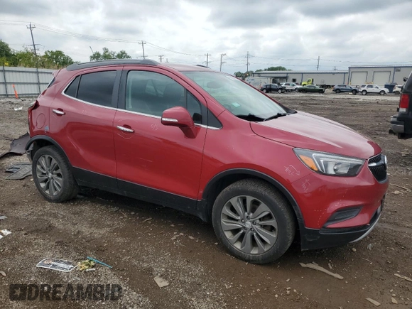2017 Buick Encore Preferred with VIN KL4CJASB0HB006731, listed as a Copart auction lot 58355885 with 82,210 mi miles and Salvage title. Bid and sale history available at DreamBid. Image 4.