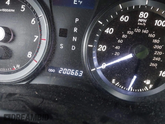 2011 Lexus ES with VIN JTHBK1EG3B2435793, listed as a IAAI auction lot 41171549 with 200,663 mi miles. Bid and sale history available at carsss.com. Image 7.
