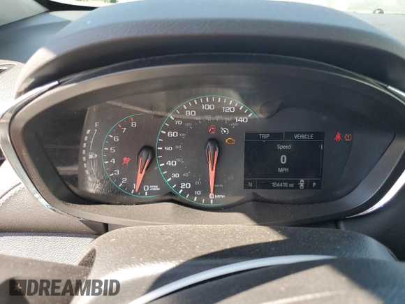 2018 Chevrolet Trax LT with VIN 3GNCJPSB3JL226174, listed as a Copart auction lot 48399145 with 184,416 mi miles and Salvage Title. Bid and sale history available at carsss.com. Image 9.