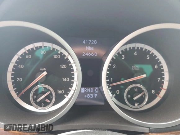 2010 Mercedes-Benz SLK with VIN WDBWK5JA7AF228325, listed as a Copart auction lot 55966235 with 41,728 mi miles and Salvage title. Bid and sale history available at DreamBid. Image 9.