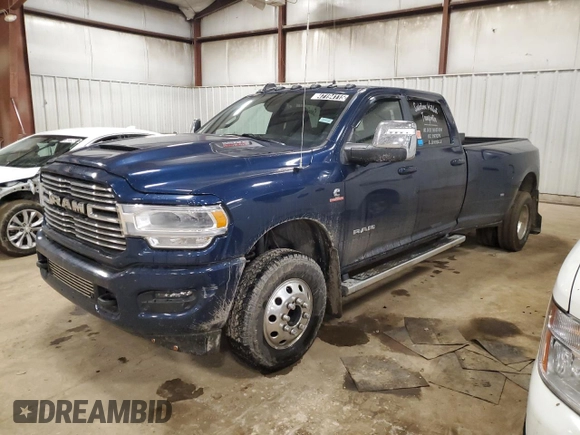 2024 Ram 3500 Laramie with VIN 3C63RRJLXRG166512, listed as a Copart auction lot 47194115 with 105,039 mi miles and Clean Title. Bid and sale history available at carsss.com. Image 1.