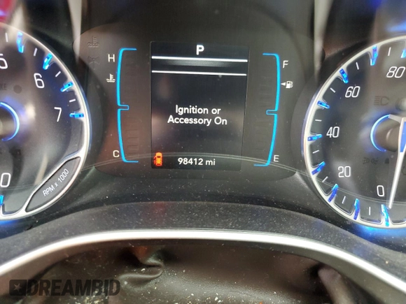 2017 Chrysler Pacifica Touring L with VIN 2C4RC1BG4HR844767, listed as a Copart auction lot 52745525 with 98,412 mi miles and Salvage Title. Bid and sale history available at DreamBid. Image 9.