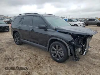 2023 Honda Pilot Sport with VIN 5FNYG1H31PB024807, listed as a Copart auction lot 68918834 with 25,270 mi miles and Salvage Title. Bid and sale history available at carsss.com. Image 4.
