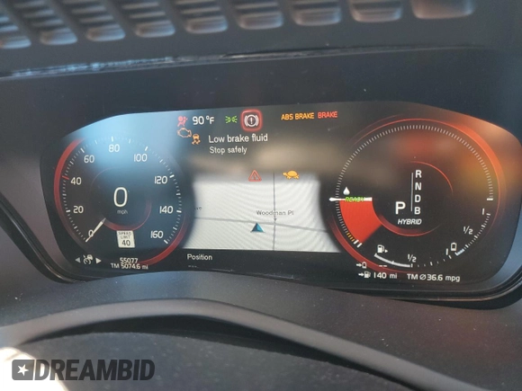 2019 Volvo XC90 R-Design with VIN YV4BR0CM9K1442217, listed as a Copart auction lot 46316105 with 55,077 mi miles and Salvage Title. Bid and sale history available at carsss.com. Image 9.