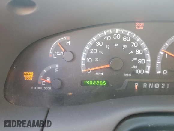 2002 Ford F-150 XL with VIN 1FTRF18232NA58109, listed as a Copart auction lot 88929065 with 148,228 mi miles and Salvage title. Bid and sale history available at DreamBid. Image 9.