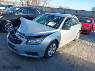 2013 Chevrolet Cruze LS with VIN 1G1PA5SH9D7217211, listed as a IAAI auction lot 41804046 with 155,940 mi miles. Bid and sale history available at carsss.com. Image 2.