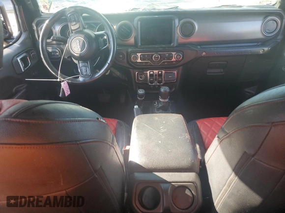 2022 Jeep Wrangler Unlimited Sport S with VIN 1C4HJXDG6NW133351, listed as a Copart auction lot 62159475 with 45,412 mi miles and Salvage title. Bid and sale history available at DreamBid. Image 8.