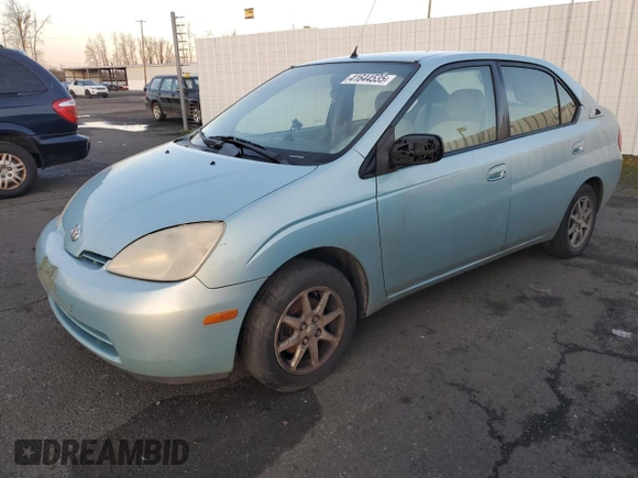 2001 Toyota Prius with VIN JT2BK12U810020922, listed as a Copart auction lot 41644535 with 0 mi miles and Salvage Title. Bid and sale history available at carsss.com. Image 1.