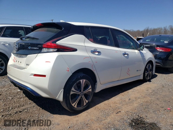 2018 Nissan LEAF SL with VIN 1N4AZ1CP6JC304951, listed as a Copart auction lot 52515045 with 72,331 mi miles and Salvage Title. Bid and sale history available at DreamBid. Image 3.